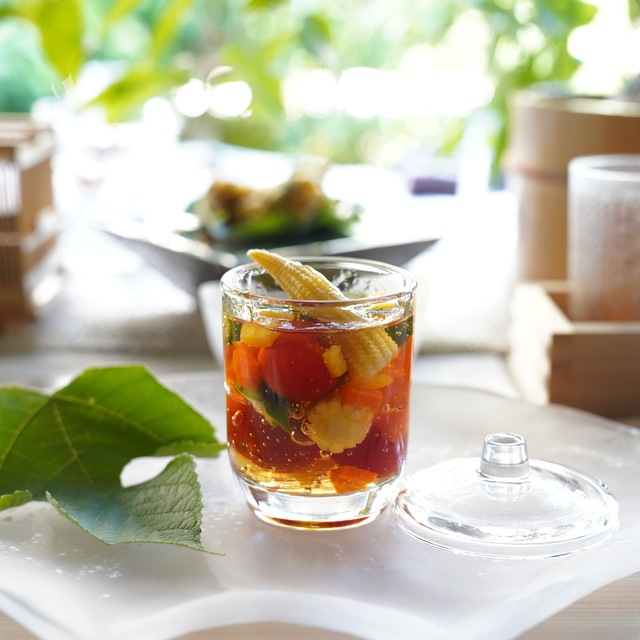 籠目茶碗蒸し　クリア