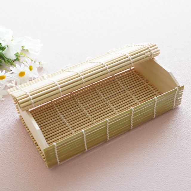 竹製　簾弁当箱　（大）