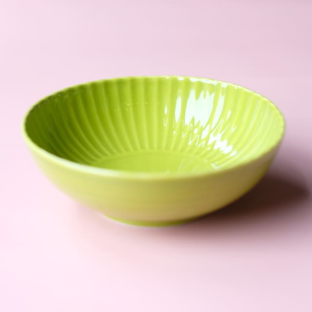 波佐見焼   若草釉　しのぎ　小鉢