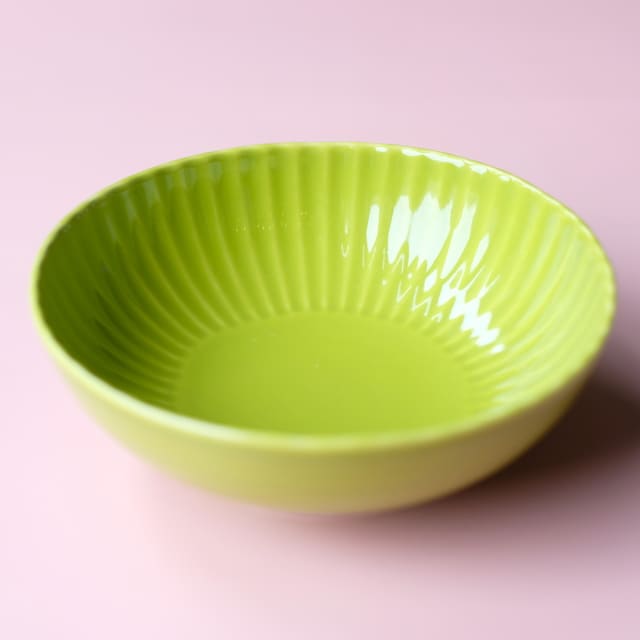 波佐見焼   若草釉　しのぎ　小鉢