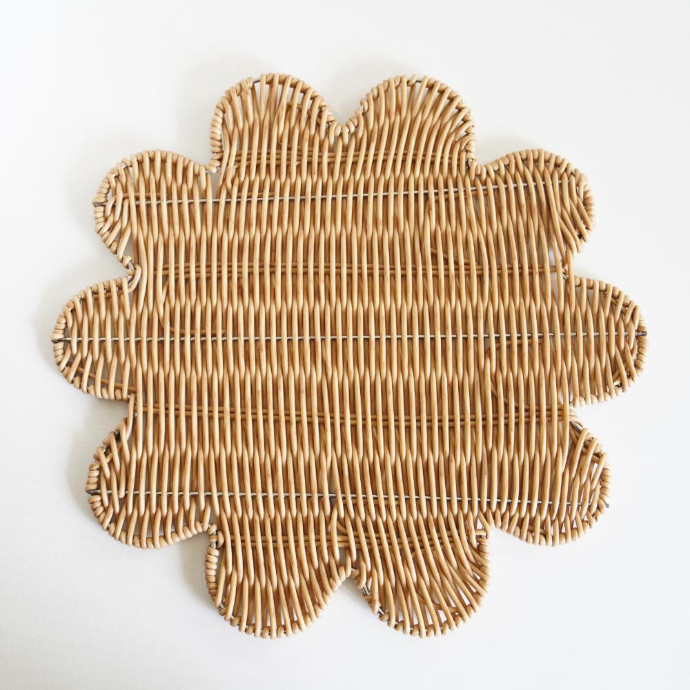 洗えるフラワープレイスマット 