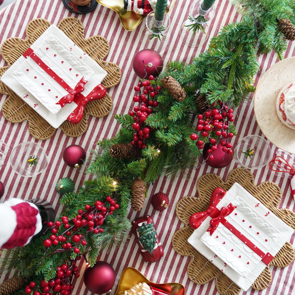 洗えるフラワープレイスマット 