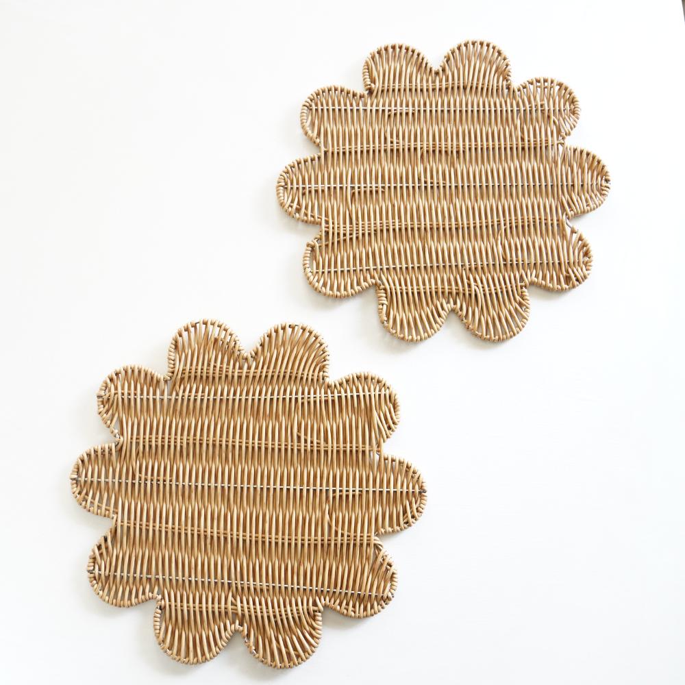 洗えるフラワープレイスマット 