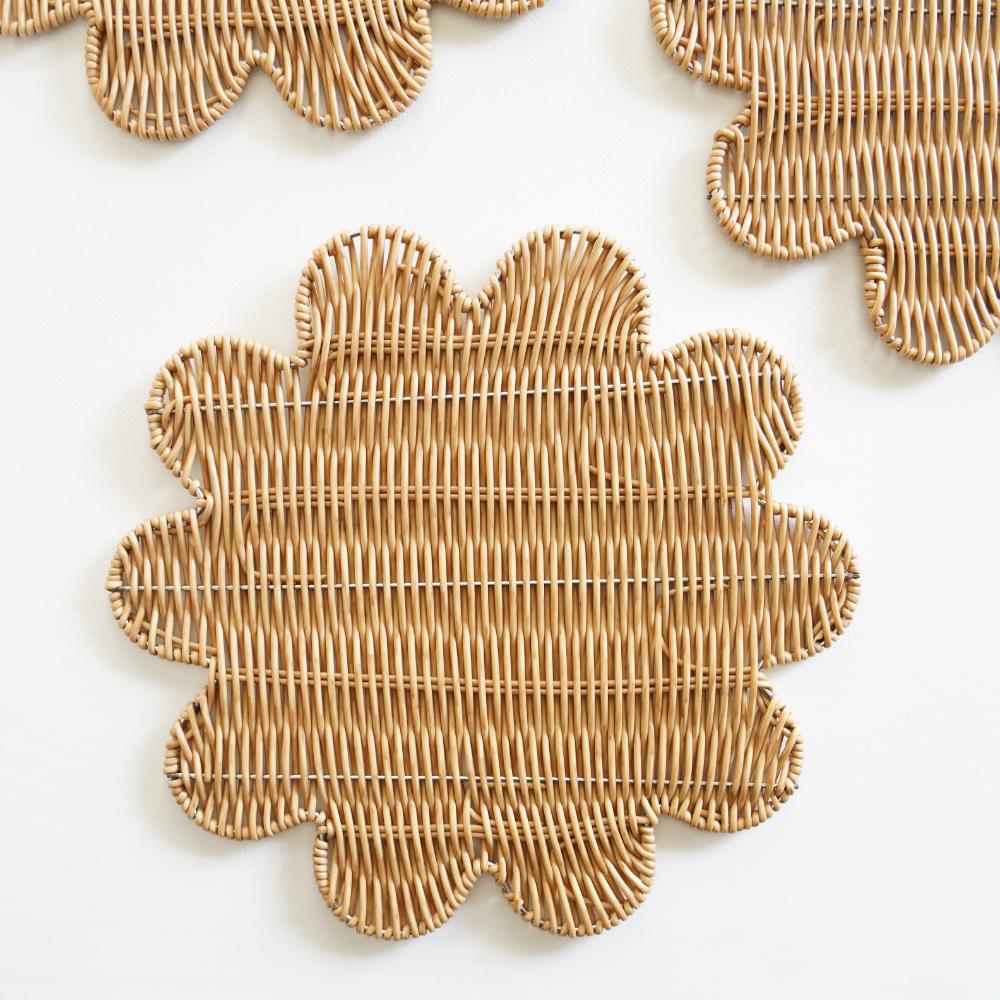 洗えるフラワープレイスマット 