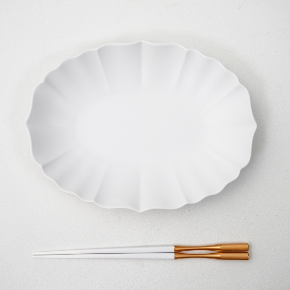 ホワイトゴールド 越前塗箸 22.5cm  FOURGRACEオリジナル 5枚目
