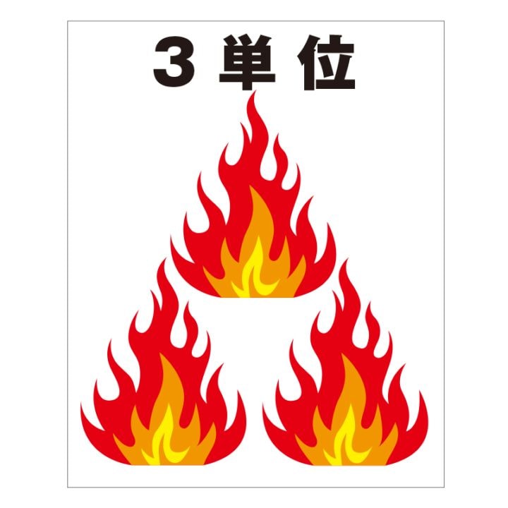 FS現示旗【3単位（炎）】