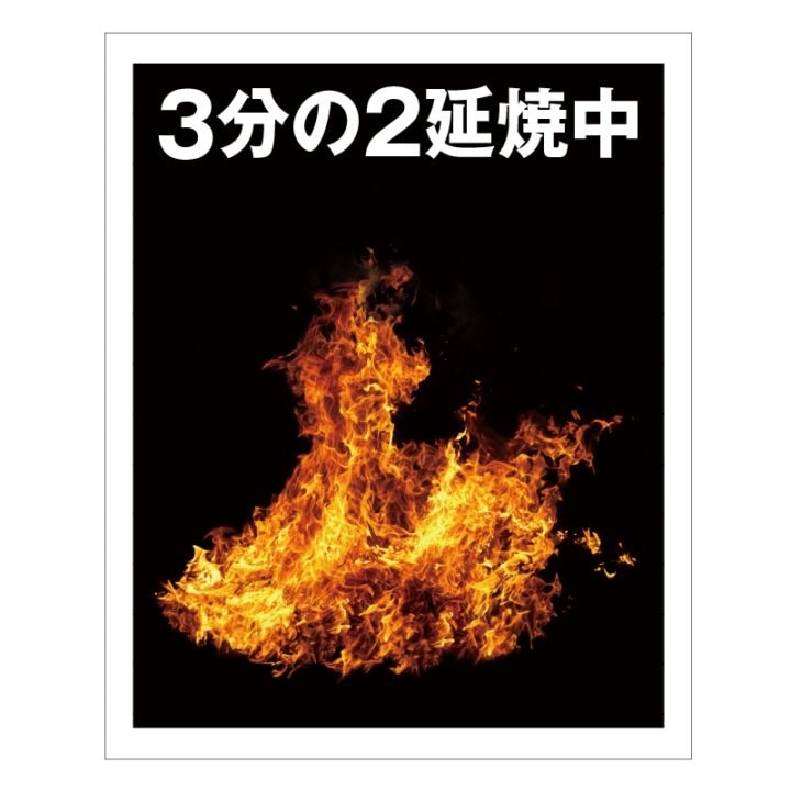 FSリアル現示旗【3分の2延焼中R】