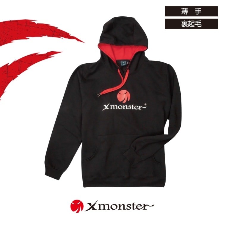Xmonsterパーカー ブラック