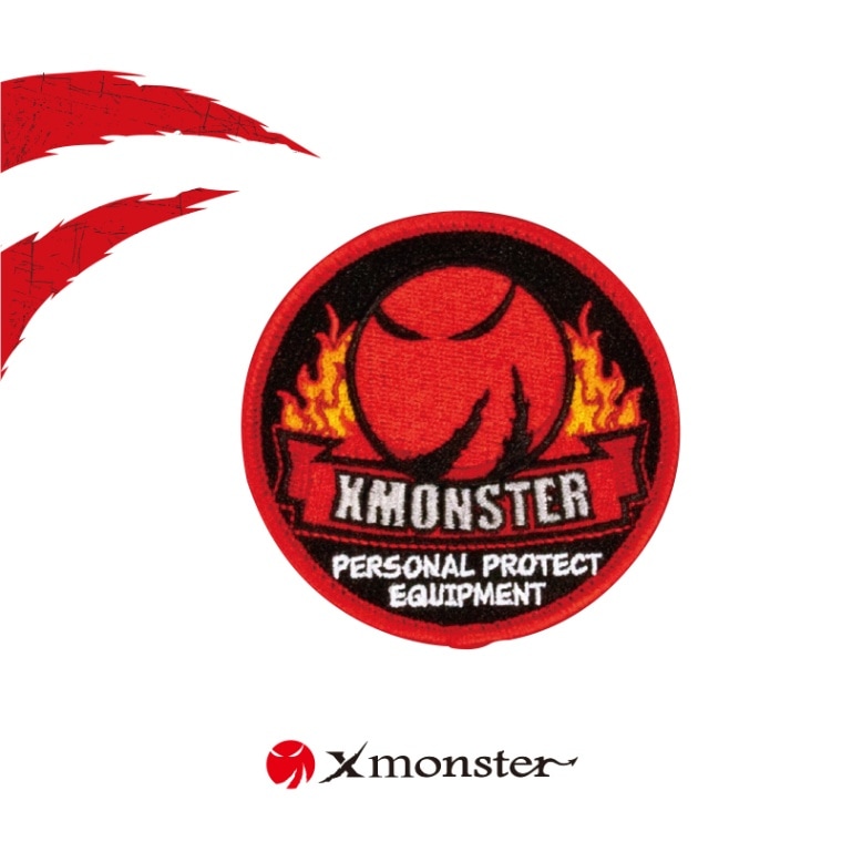 Xmonsterワッペン ブラック