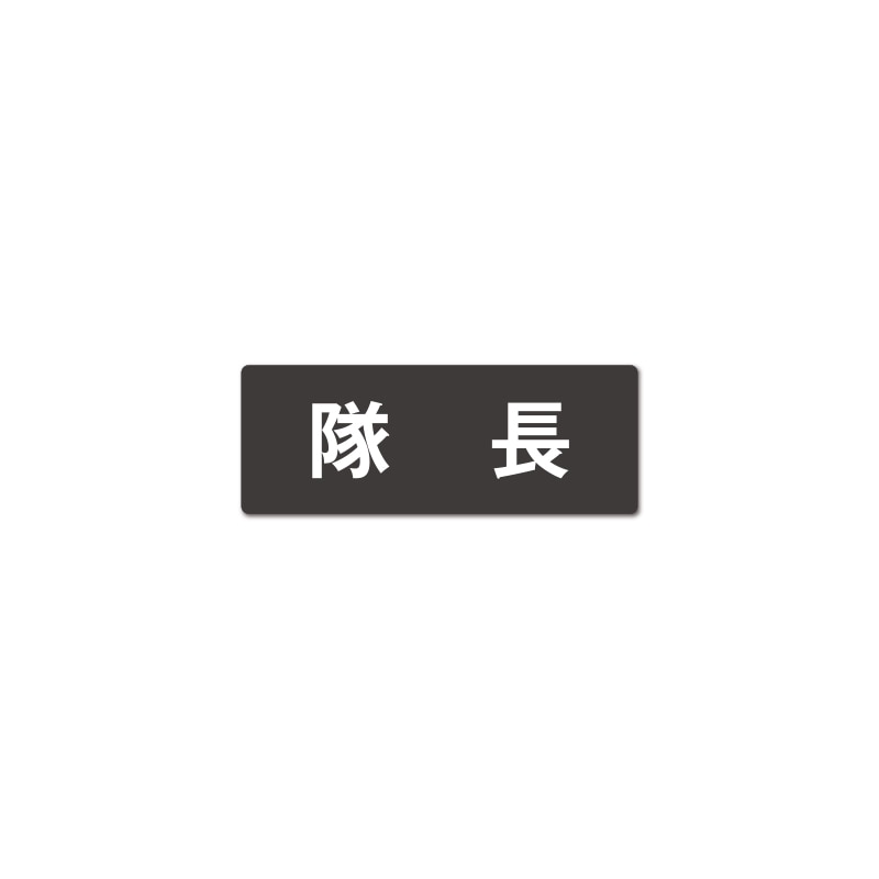 隊長 反射プリントワッペン WG ［80×30mm］ | オリジナルワッペン