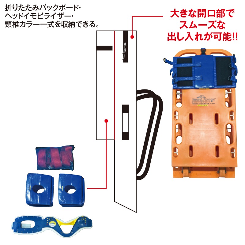 折りたたみバックボード収納バッグ | バッグ | FS・JAPAN