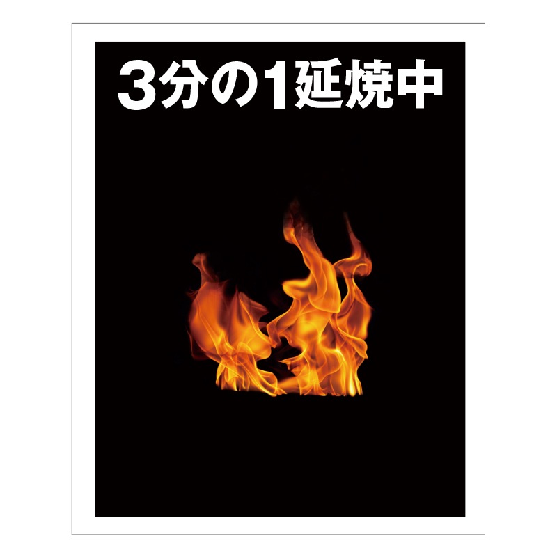 FSリアル現示旗【3分の1延焼中R】 | 教育・訓練・広報活動商品 | FS・JAPAN