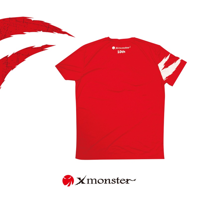 XmonsterTシャツ レッド