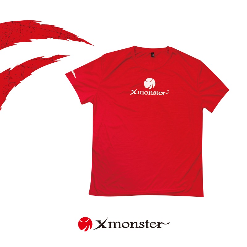XmonsterTシャツ レッド