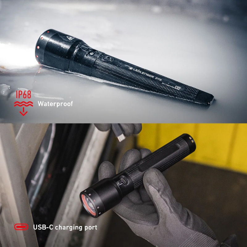 Ledlenser P7R LEDハンディライト 2000ルーメン Ledlenser, P7R Core Rechargeable Flashlight, High Power LED, 1400