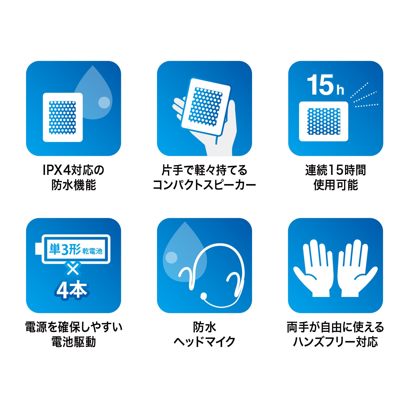 防水ハンズフリー拡声器スピーカー | 撮影器具・熱画像直視装置 | FS