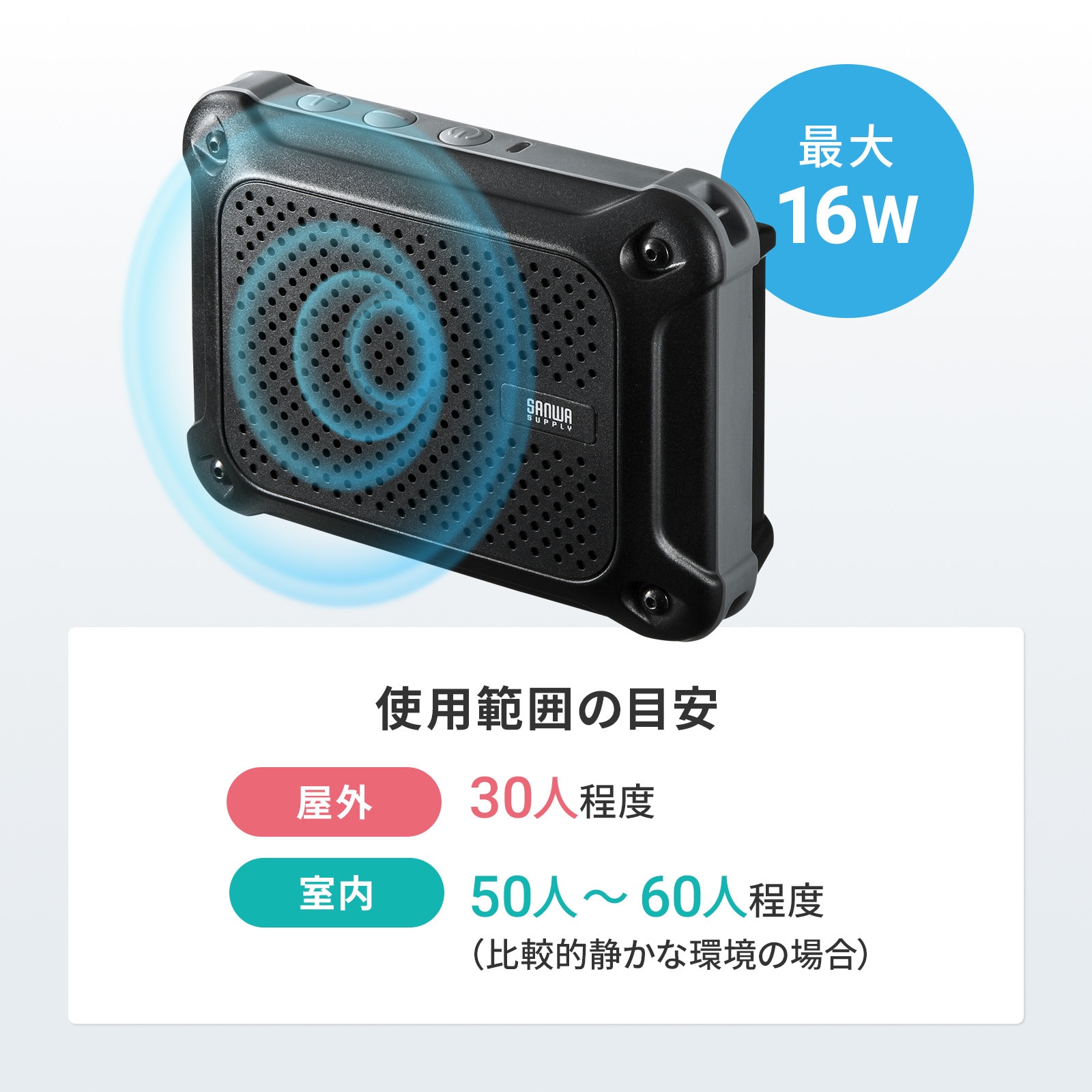 防水ハンズフリー拡声器スピーカー | 撮影器具・熱画像直視装置