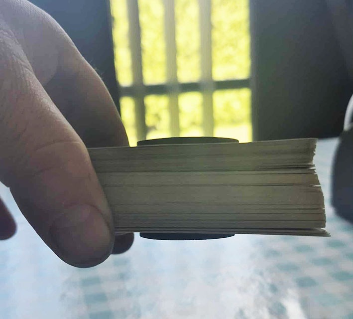 ＜YES/NOチップ＞マグネット・コイン:木製