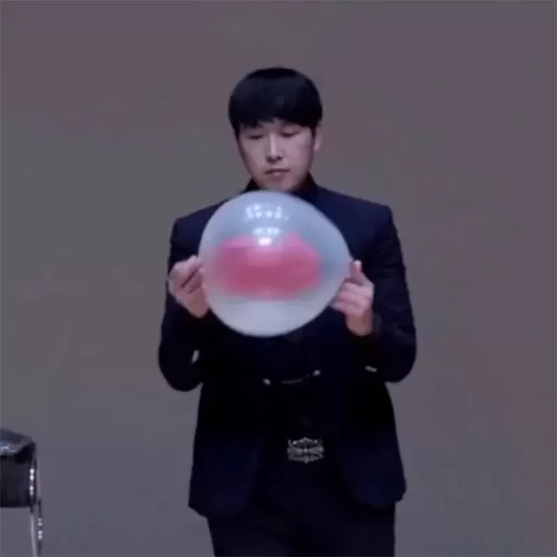 シルク・イン&アウト・バルーン（シルクが風船を貫通＆脱出）