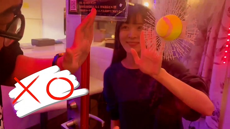グラス・ピアースX(マークがガラスを貫通)
