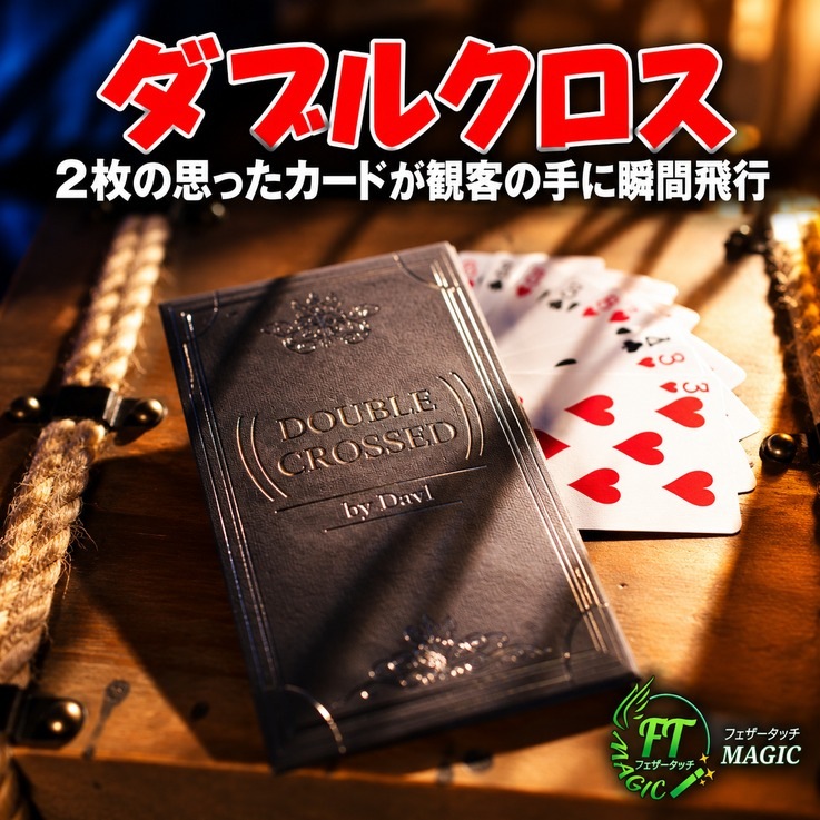 ダブルクロス（思ったカードが空中を飛び観客の手に移る）