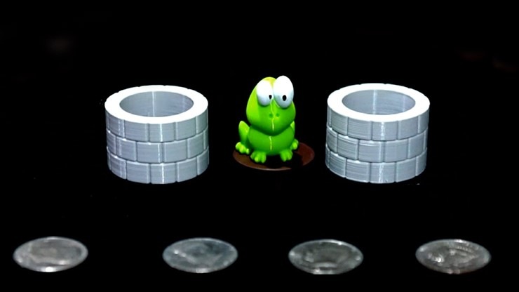 魔法の井戸（貫通するコイン）