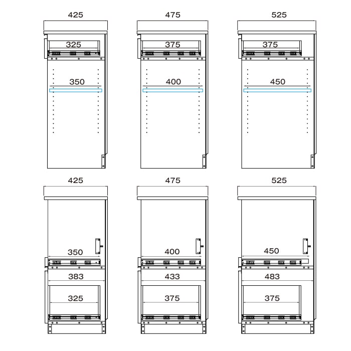 レンジすきまくん Cタイプ カウンタータイプ 幅80~90cm 高さ92cm 奥行42cm