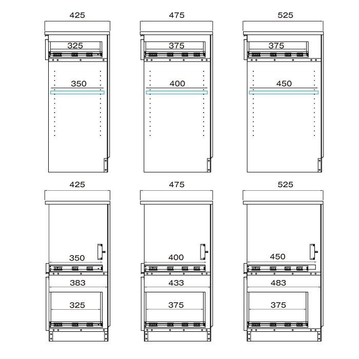 レンジすきまくん Cタイプ カウンタータイプ 幅121~150cm 高さ92cm 奥行42cm