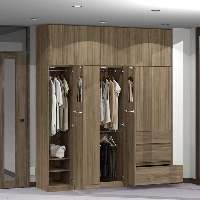 ワードローブすきまくん 上ハンガー＋棚(A) 横幅71~80cm 高さ180.2cm