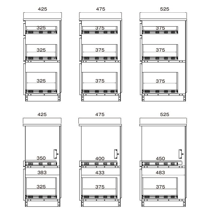 レンジすきまくん Cタイプ カウンタータイプ 幅80~90cm 高さ92cm 奥行52cm