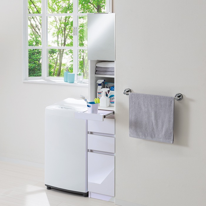 スリムすきまくん Uタイプ 上置きキャビネット(UTL/UTR) 幅15~30cm 高さ30~40cm 奥行42cm