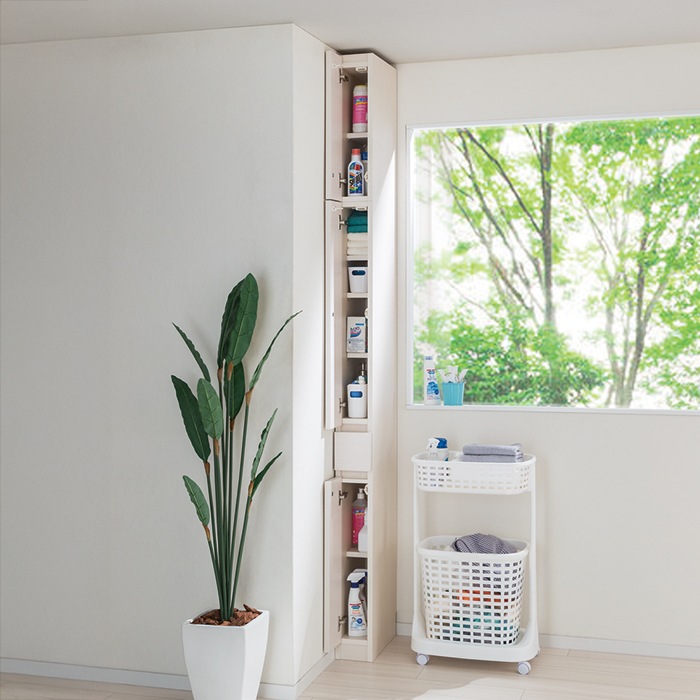 スリムすきまくん Uタイプ 上置きキャビネット(UTL/UTR) 幅31~45cm 高さ61~80cm 奥行42cm