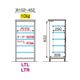 シューズすきまくん 開き扉(LTL/LTR) Tシリーズ サイズオーダー 台輪タイプ 幅15～30cm 高さ95.7cm 奥行40.5cm
