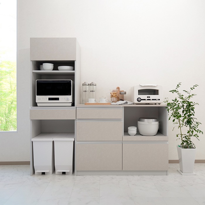 レンジすきまくん Hタイプ ハイタイプ 幅61~80cm 高さ180.2cm 奥行42cm