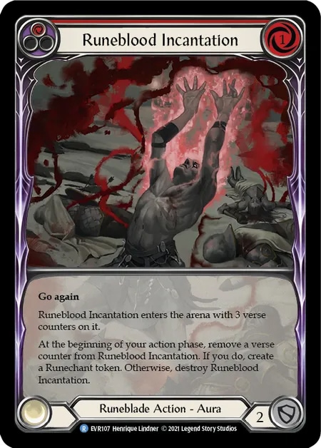 【EN】【Rainbow Foil】【Extended Art】[Runeblade] Runeblood Incantation / ルーン ...