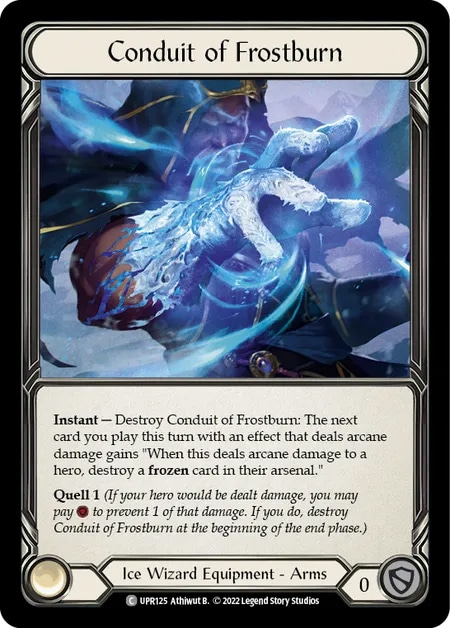 EN】【Rainbow Foil】[Ice Wizard] Conduit of Frostburn [C