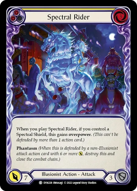 【EN】[Illusionist] Spectral Rider (黄) [C]《DYN228》 | Fable
