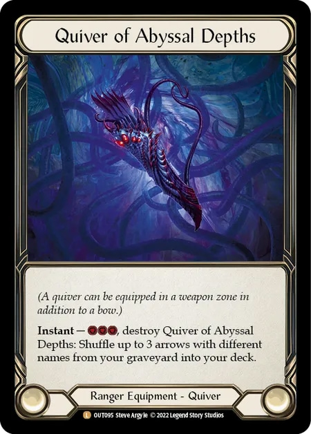 【返品交換不可】 Foil】[Ranger] EN】【Rainbow Quiver [L Depths Abyssal of マジック：ザ・ギャザリング
