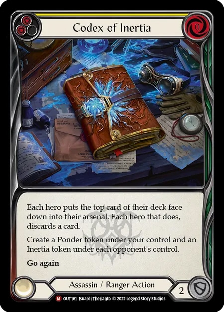 codex of inertia 3枚SET EN】【Rainbow Foil】[Assassin / Ranger] Codex of Inertia [M