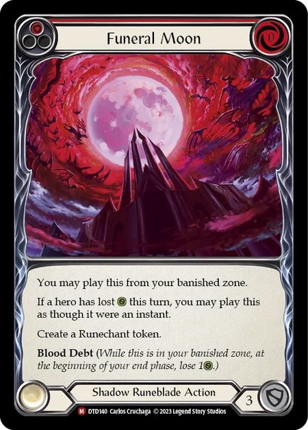 【EN】【Rainbow Foil】[Shadow Runeblade] Funeral Moon [M]《DTD140》 | Fable