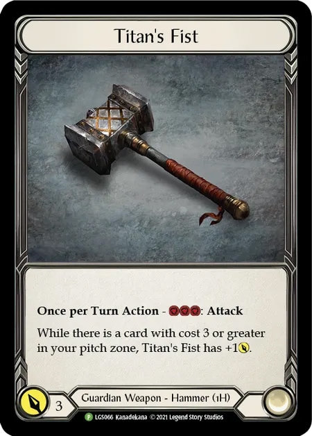 その他 FaB Titan's Fist - LGS066 EN】【Cold Foil】[Guardian] Titan's Fist / 巨人の鉄槌 [P