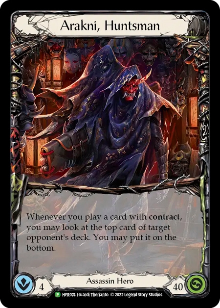 EN】【Cold Foil】[Assassin] Arakni, Huntsman / 人狩りのアラクニ [P
