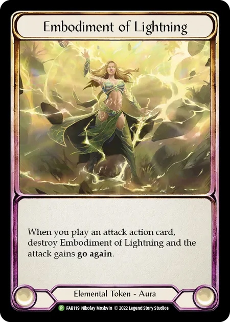 Cold Foil Embodiment of Lightning 稲妻の化身 EN】【Cold Foil】[Elemental] Embodiment of Lightning / 稲妻
