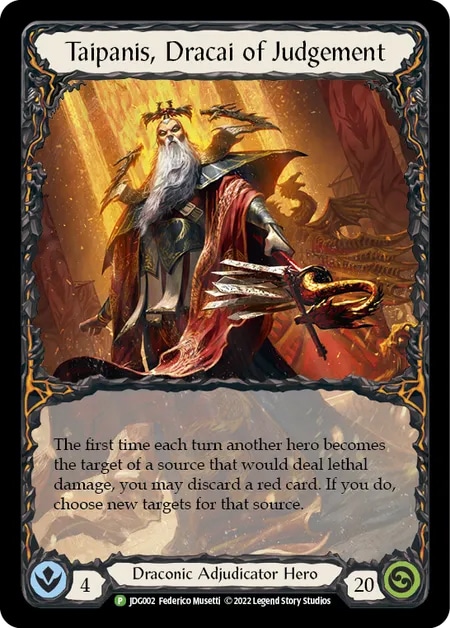 FAB Taipanis, Dracai of Judgement CF英語版 EN】【Rainbow Foil】[Draconic Adjudicator] Taipanis, Dracai of