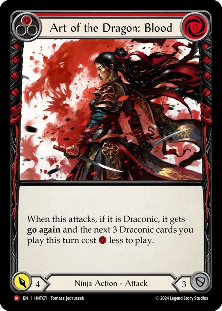 EN】〈Cold〉Art of the Dragon: Blood/竜の技：血(Red) [FAB307]