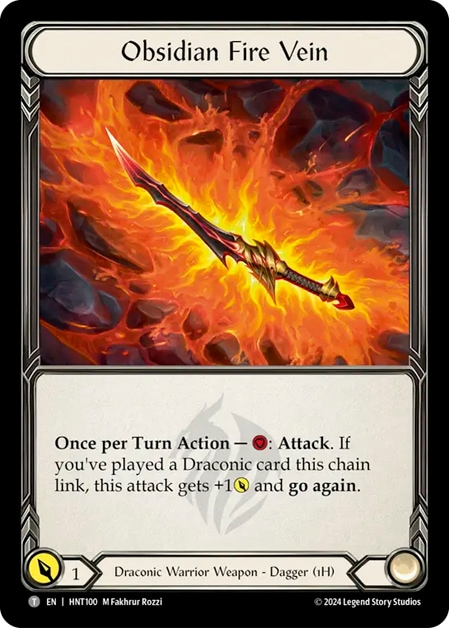 FaB 黒曜の炎脈　EN CF プロモ EN】[Draconic Warrior] Obsidian Fire Vein / 黒曜の炎脈 [T
