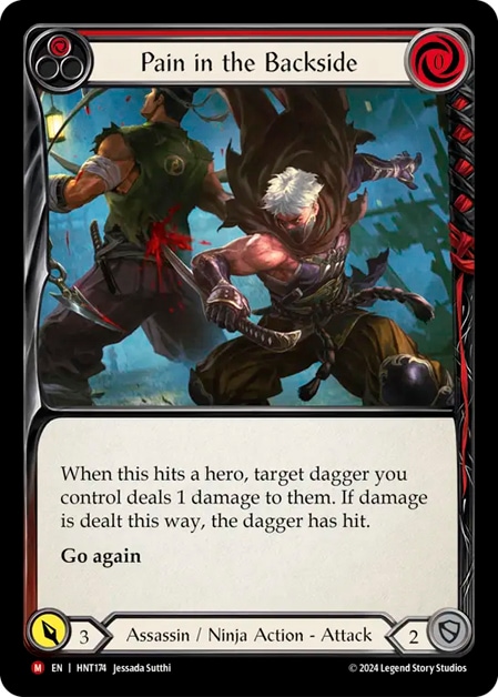 EN】【Rainbow Foil】[Assassin / Ninja] Pain in the Backside / 背後
