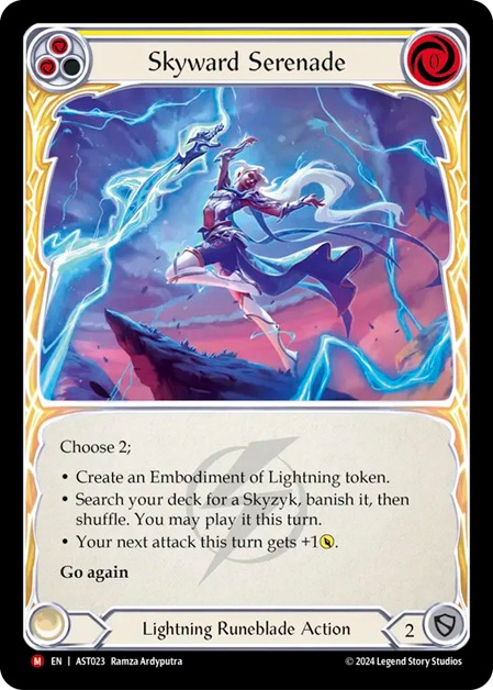 EN】【Rainbow Foil】[Lightning Runeblade] Skyward Serenade