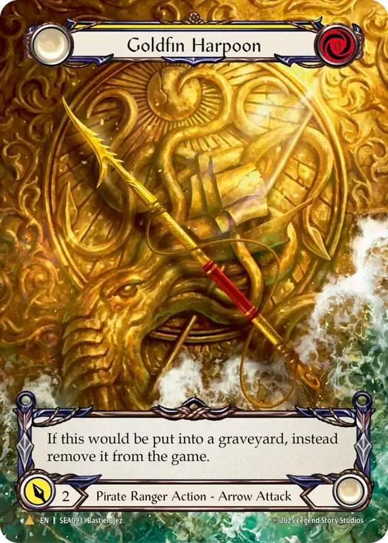 2025年のクリスマスの特別な衣装 EN】【Cold Foil】[Pirate 金鰭の銛 / Harpoon Goldfin Ranger] その他