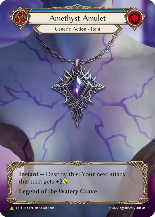 EN】【Cold Foil】[Generic] Amethyst Amulet / アメジストの